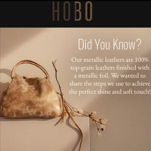 NWT HOBO LE 'Stardust' Metallic Leather with Wanderlust Lining Wallet/Clutch - Picture 9 of 11